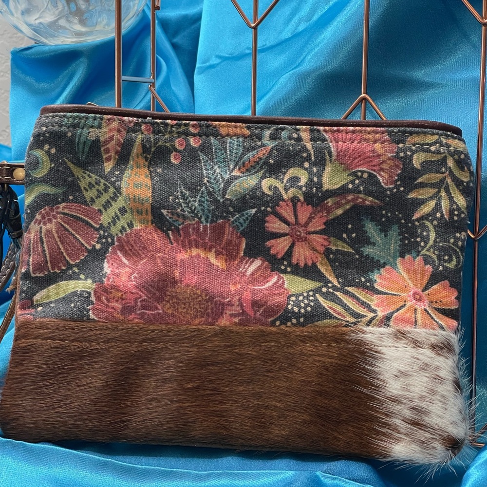 Myra Bag Starlit Pouch S-5706 Leather, Canvas & Hairon